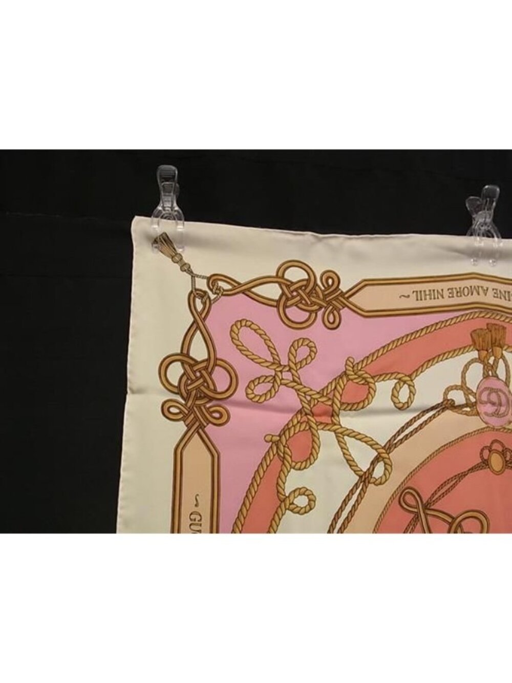Gucci Silk Large Scarf Shawl Pink Multicolor - Picture 3 of 6